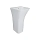 Комплект Qtap Crow: Раковина напольная моноблок 445x420x840 мм White + Донный клапан PU02O