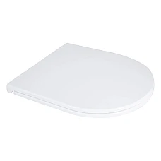 Сидіння для унітаза підлогового (Dove) 425×363×30 мм, White, з мікроліфтом, Slim Duroplast, Quick Release QT06228380BW3 Qtap