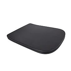 Сидіння для унітаза (Tern 490) 435x344x50 мм, Matt Black, з мікроліфтом, Slim Duroplast, Quick Release QTSC179MB47354 Qtap