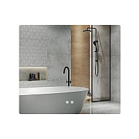 Дзеркало Qtap Taurus (TA2) 800×700 мм з LED-підсвічуванням Touch, з антизапотіванням, з димером, рег. темп. кольору (3000-6500K) QTTAU70070048955