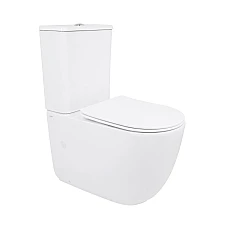 Унітаз підлоговий Qtap Leo Ultra Quiet 620×355×790 мм з сидінням Soft-close, White QTLEO27W49261