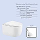Готове рішення Qtap для ванної кімнати: підвісний унітаз Taurus Ultra Quiet 485x360x350 + комплект інсталяції Standard (кругла клавіша Chrome)
