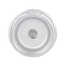 Кухонная мойка Lidz 510-D 0,8 мм Satin (LIDZ510DSAT)