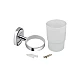 Стакан с держателем Lidz Oreo 0401 настенный (матовое стекло) LDORE0401CRM22163 Chrome