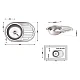 Кухонная мойка Lidz 7750 0,8 мм Micro Decor (LIDZ7750MDEC)