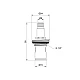 Кран-букса для змішувача Lidz Repair 02300 3/8 керамічна LDREP0230034812