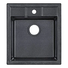 Кухонна мийка Lidz 460х515/200 BLA-03 LIDZBLA03460515200 чорний