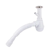 Сифон для кухонної мийки Lidz (WHI) 60 05 M002 00 (вихід 40/50 мм)