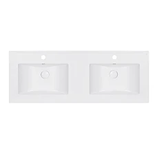 Умывальник двойной врезной Qtap Albatross ED 120х46 с донным клапаном QT01119120EDW