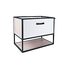 Тумба подвесная Qtap Taurus 60х46 QT2474TPT603WWO белый/белый дуб