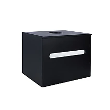 Тумба подвесная Qtap Virgo 60х47 со столешницей QT1879TPА602BW черный/белый