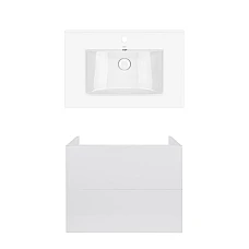 Тумба підвісна Qtap Tern 70х44 з умивальником Albatross QT71TE44102