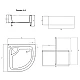 Душевой поддон Lidz KAPIELKA ST80x80x41 см с панелью