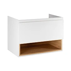 Тумба підвісна Qtap Robin 80х50 QT1374TPВ8001NWWO білий/білий дуб