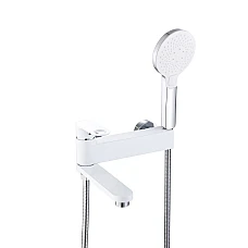 Змішувач для ванни Qtap Jay QTJAY260CRW45554 хром/білий