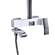 Душевая система универсальная Qtap Swan Cascada на три потребителя (с изливом) QTSWA111CRW45570 Chrome/White