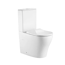 Унітаз підлоговий Qtap Virgo Ultra Quiet безобідковий з сидінням Soft-close QT18226092AW