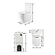 Унитаз напольный Qtap Virgo Ultra Quiet безободковый с сиденьем Soft-Close WHITE QT18226092AW