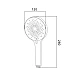 Лейка для ручного душа Lidz Niagara 32 120 мм округлая LDNIA32CRM47554 Chrome