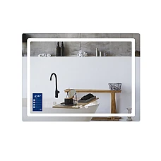 Дзеркало Qtap Mideya MI2 QTMID80060049265 800х600 мм LED Touch Годинник Антизапотівання Димер