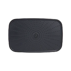 Стельова лійка Qtap (34x190x290) для душових систем Gemini Gunmetal Black PVD QTGEM34190290GMB50069