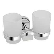 Подвійна склянка з тримачем Lidz Oreo 0402 LDORE0402CRM22164 хром