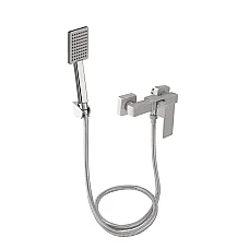 Змішувач для душу Lidz Kubis 010 LDKUB010NKS28535 нікель