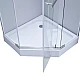 Душевая кабина Lidz Dozorca SC90x90.CRM.LOW.TR, стекло прозрачное 6 мм