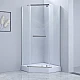 Душевая кабина Lidz Dozorca SC90x90.CRM.LOW.TR, стекло прозрачное 6 мм