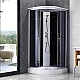 Душевой бокс Lidz Tani SB90x90.SAT.LOW.GR, стекло тонированное 4 мм