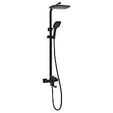 Душова система на три споживача (з виливом) Lidz Kubis 1030 (k35) LDKUB1030BLA35724 чорний