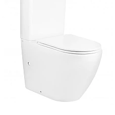 Чаша унітазу підлогового Qtap Robin Rimless без сидіння 66x38x84 білий