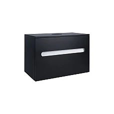 Тумба подвесная Qtap Virgo 70х47 со столешницей QT1879TPА702BW черный/белый