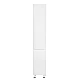 Пенал напольный Qtap Scorpio 190х35 с корзиной для белья QT1475PN1901KLW белый