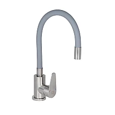 Змішувач для кухні Lidz Vida 015F3 з гнучким виливом LDVID015F3GRE43356 сірий