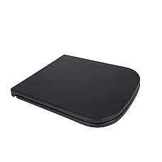 Сидіння для унітаза Qtap Tern 420х340х35 мм, Matt Black, з мікроліфтом, Slim Duroplast, Quick Release QT99HY2322MB