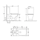 Унітаз-компакт Qtap Cardinal Ultra Quiet безобідковий з сидінням Soft-close QT04222168AUQ3W