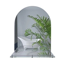 Зеркало Lidz Tani 140.07.03 (1) 700х900х110 настенное с полочкой прямоугольное с дугообразным верхом LD78TA7090