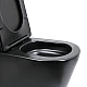 Унитаз напольный Qtap Scorpio Ultra Quiet безободковый с сиденьем Soft-Close MATT BLACK QT14226088AMB
