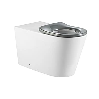 Унітаз підлоговий Qtap Freedom інклюзивний Rimless безобідковий з сидінням Soft-close QT22223368W