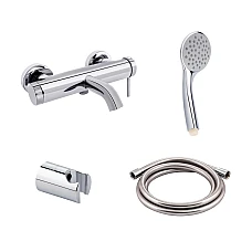 Комплект для ванної кімнати Qtap Robin хром