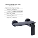 Комплект Qtap Slavonice Black Matt: Смеситель QTSLA266BLM45908 + Шланг QTHADPVCSQ160B + Лейка QTRUC125BLM45951