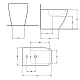 Біде підлогове Qtap Cardinal 520×345×400 мм, White QTCAR29W49031