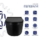 Унітаз підвісний Qtap Taurus Ultra Quiet 515×360×350 мм, Matt Black, з сидінням Slim Duroplast / Soft-close / Quick Release QTTAU28BLM50504