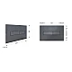 Клавиша смыва Qtap Standard 152x236x28 мм, Gunmetal Black, линейная QTSTD164GMB51272