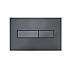 Клавиша смыва Qtap Standard 152x236x28 мм, Gunmetal Black, линейная QTSTD164GMB51272