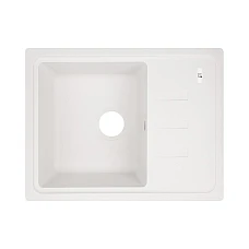 Кухонна мийка Lidz 620x435/200 WHI-01 LIDZWHI01620435200 білий