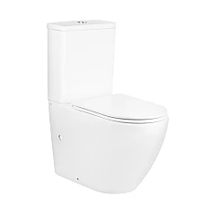 Унитаз-компакт Qtap Robin безободковый с сиденьем Soft-close QT13222141ARW