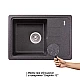 Кухонная мойка Lidz 620x435/200 GRF-13 (LIDZGRF13620435200)