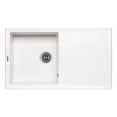 Кухонна мийка Lidz 860х500/240 WHI-01 LIDZWHI01860500240 білий